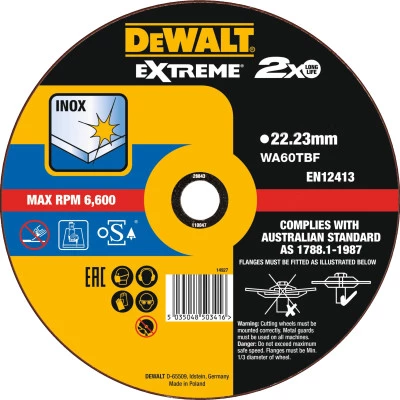 Фото Круг отрезной по металлу Dewalt Extreme 180x22.2x1.6 мм