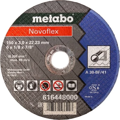 Фото Круг отрезной по металлу Metabo Novoflex 150x22.23x3 мм 616448000