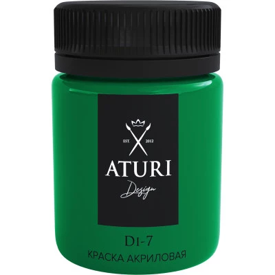 Фото Краска декоративная акриловая Aturi Design Di-7 зеленый 15-74 60 г