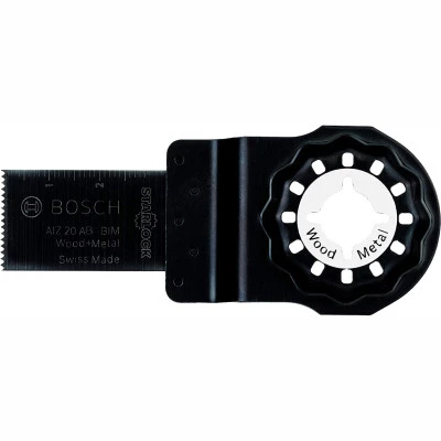 Фото Погружное пильное полотно Bosch Starlock AIZ 20 AB Wood and Metal 20х30 мм 2608661640