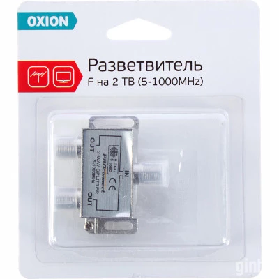 Фото Разветвитель F на 2 TV Oxion