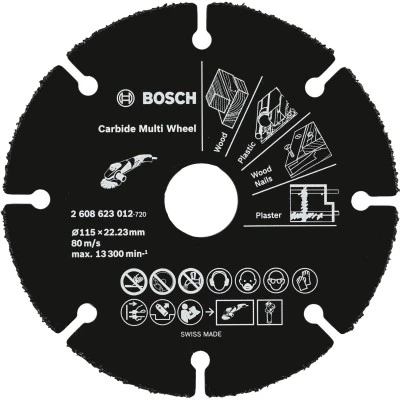 Фото Диск отрезной Bosch Carbide Multi Wheel 115 мм 2608623012