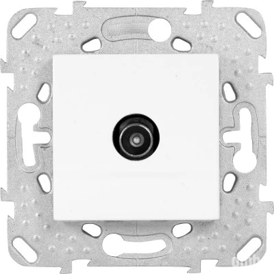 Фото Розетка телевизионная TV проходная в рамку Schneider Electric Unica бежевая MGU5.463.25ZD