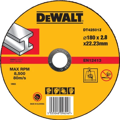 Фото Круг отрезной по металлу Dewalt Industrial 180x22.2x2.8 мм