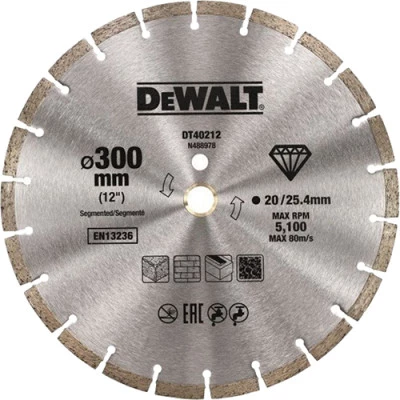 Фото Диск алмазный Dewalt сегментный 300x25.4 мм