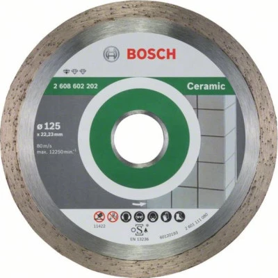 Фото Диск отрезной Bosch Standard for Ceramic алмазный 125х22.23 мм 2608602202