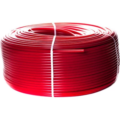 Фото Труба PEX-a Stout из сшитого полиэтилена с кислородным слоем 16х2 мм 1 м красная SPX-0002-001620