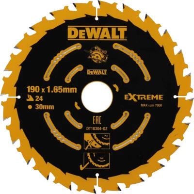 Фото Пильный диск по дереву Dewalt Extreme 184х16 мм 24 зуба DT10302-QZ