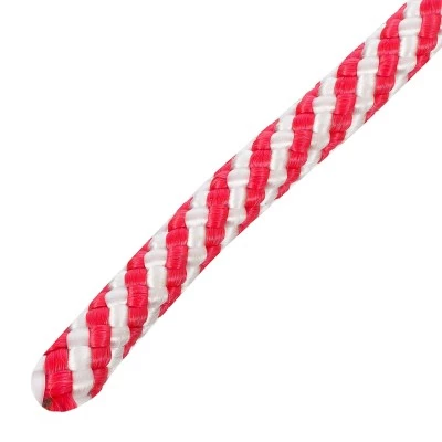 Фото Шнур Standers полипропиленовый спирального плетения 8 мм 20 м белый с красным