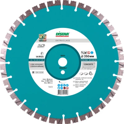 Фото Диск алмазный Distar Technic Advanced сегментный 400x25.4x3.5 мм 14320347026