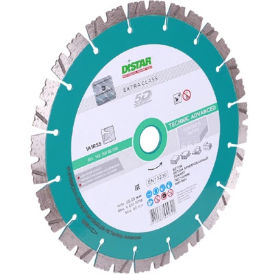 Фото Диск алмазный Distar Technic Advanced сегментный 232x22.23x2.6 мм 14315086018