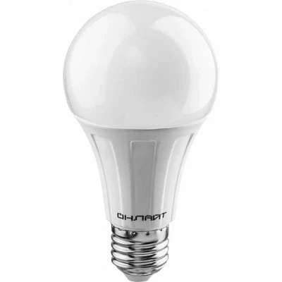 Фото Лампа светодиодная Онлайт груша матовая E27 20W 230V 4000K OLL-A60-20-230-4K-E27