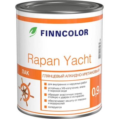 Фото Лак алкидно-уретановый Finncolor Rapan Yacht EP глянцевый 0.9 л