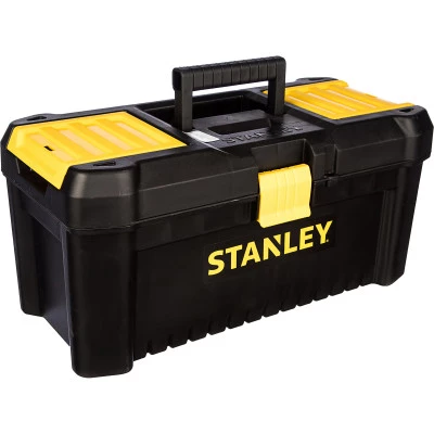 Фото Ящик для инструмента Stanley Essential черно-желтый пластмассовый 16 дюймов 40.6х20.5х19.5 см