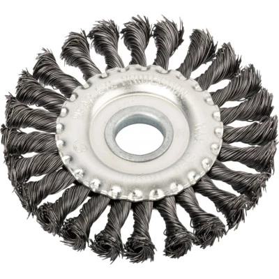 Фото Корщетка-насадка Fit колесо диаметр 22.2 мм стальная витая проволока 125 мм