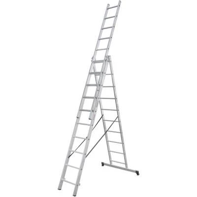 Фото Лестница трехсекционная Новая Высота серия NV100 3x10 ступеней