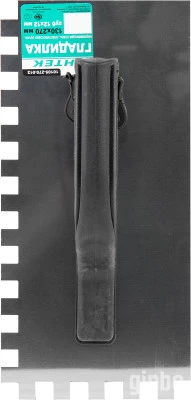 Фото Гладилка зубчатая 270х130 мм зуб 12х12 мм пластиковая ручка